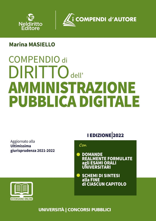 Compendio di diritto dell'amministrazione pubblica digitale - Masiello