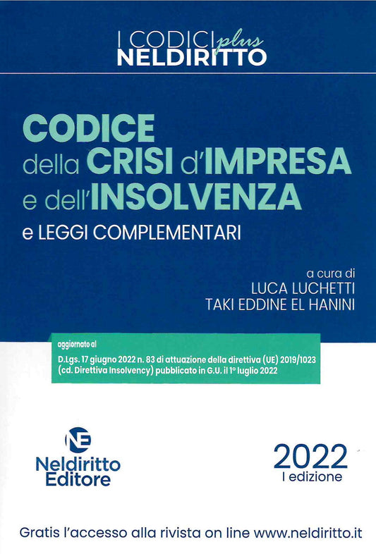 Codice della crisi d'impresa e dell'insolvenza plus 2022 - Lucchetti