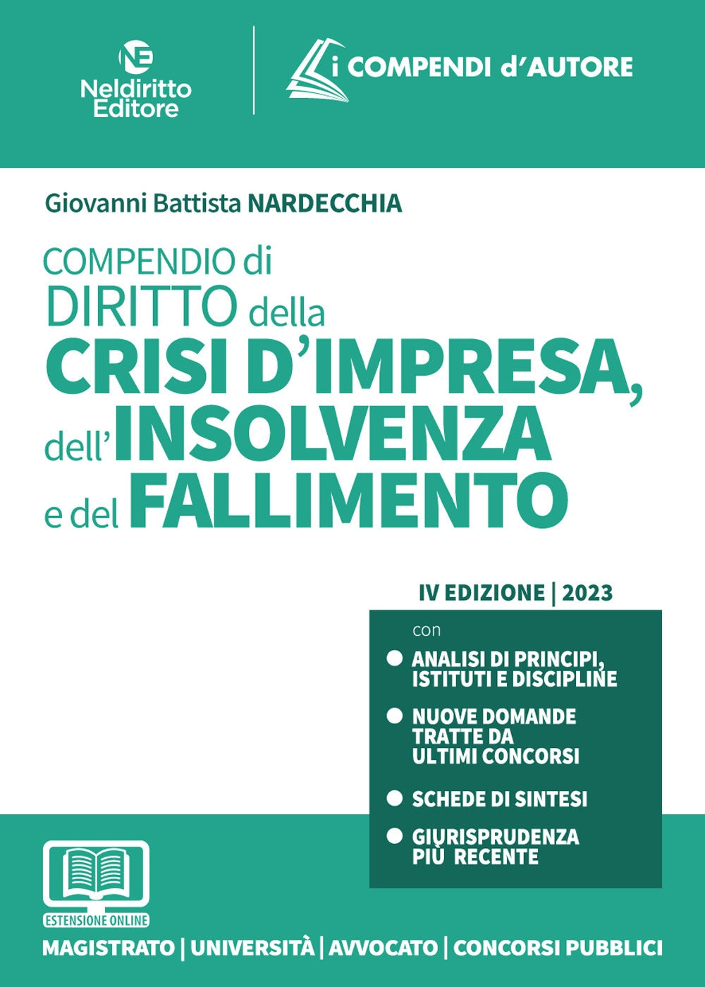 Compendio diritto della crisi d'impresa 2023 - Nardecchia