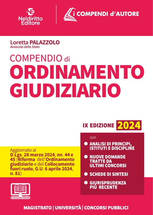 Compendio ordinamento giudiziario 2024 - Palazzolo