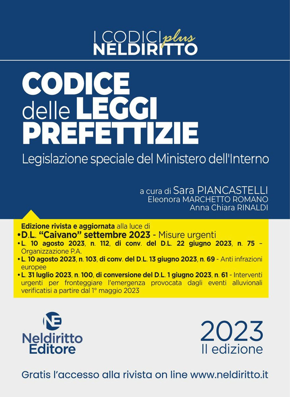 Codice delle leggi prefettizie 2023 - Maugeri