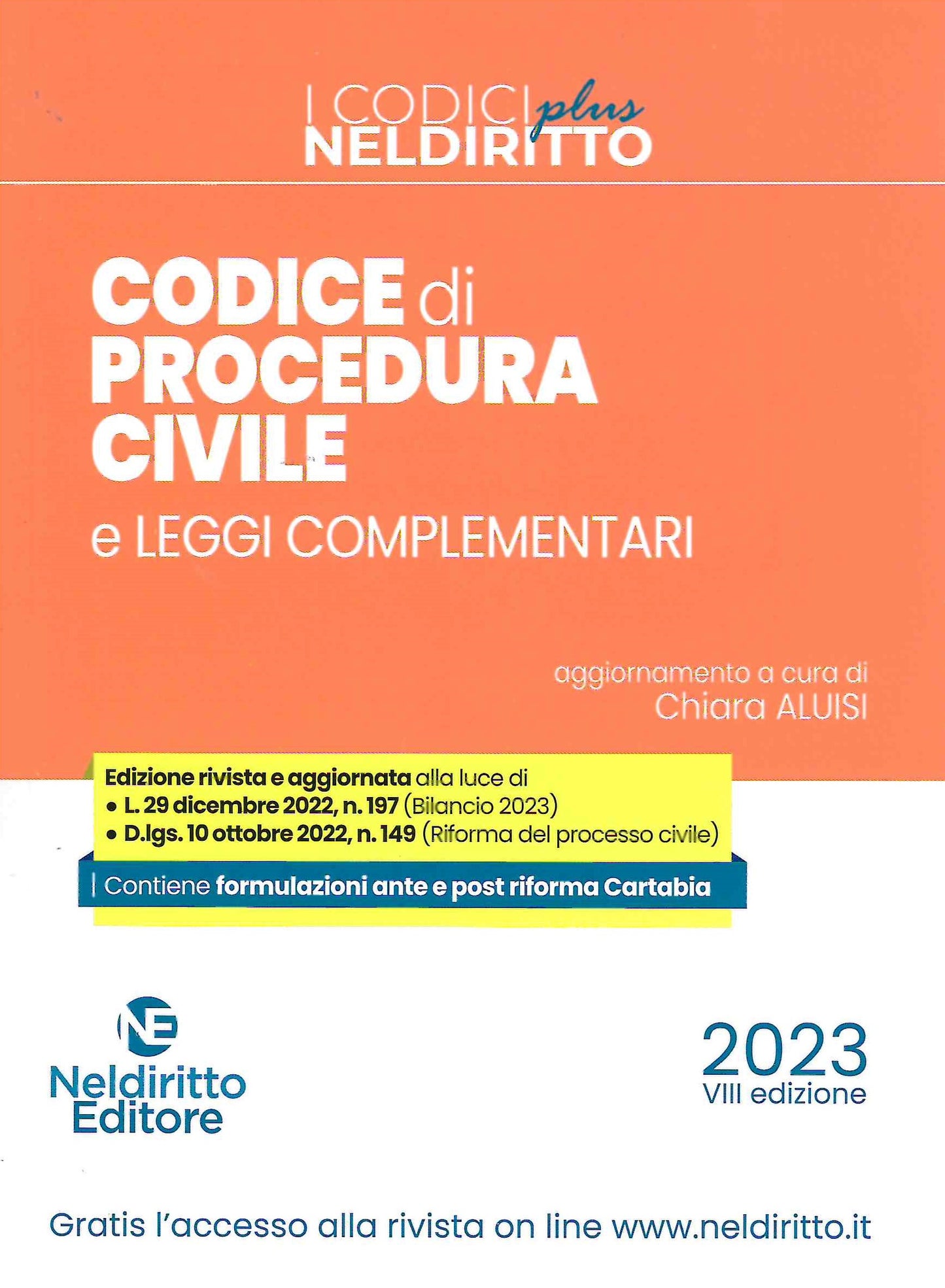 Codice proced.civile normat.plus 2023 - Aluisi