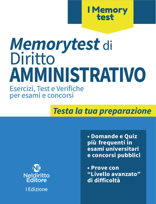 Memorytest di diritto amministrativo