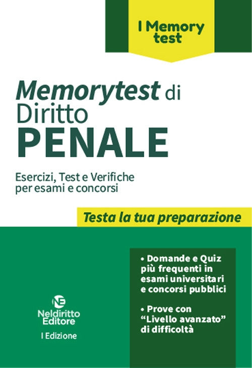 Memorytest di diritto penale