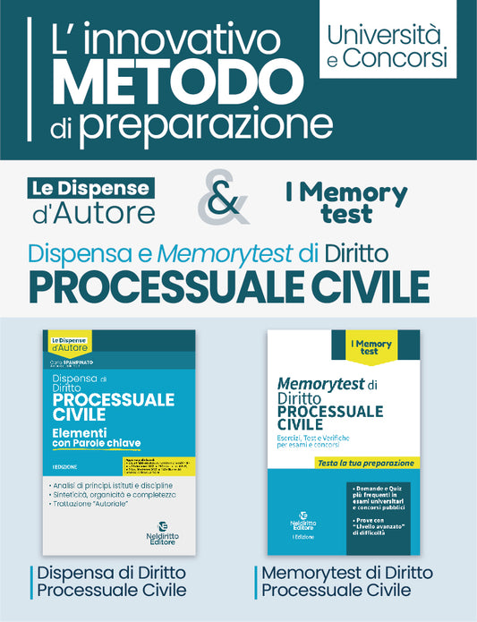 Kit dispensa process.civile 2vol. -