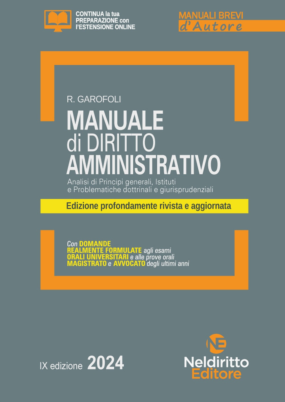 Manuale breve di diritto amministrativo 2024 - Garofoli