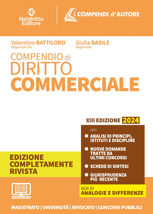 Compendio diritto commerciale 2024 - Battiloro