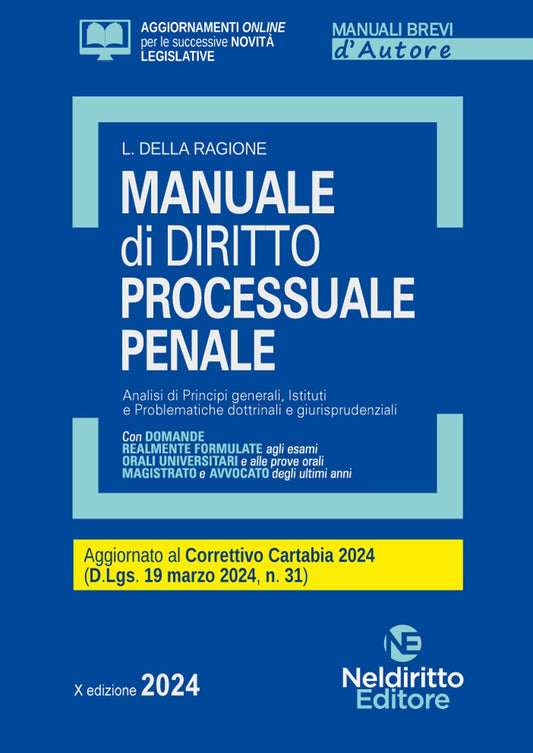 Manuale breve di diritto processuale penale 2024 - Saladino