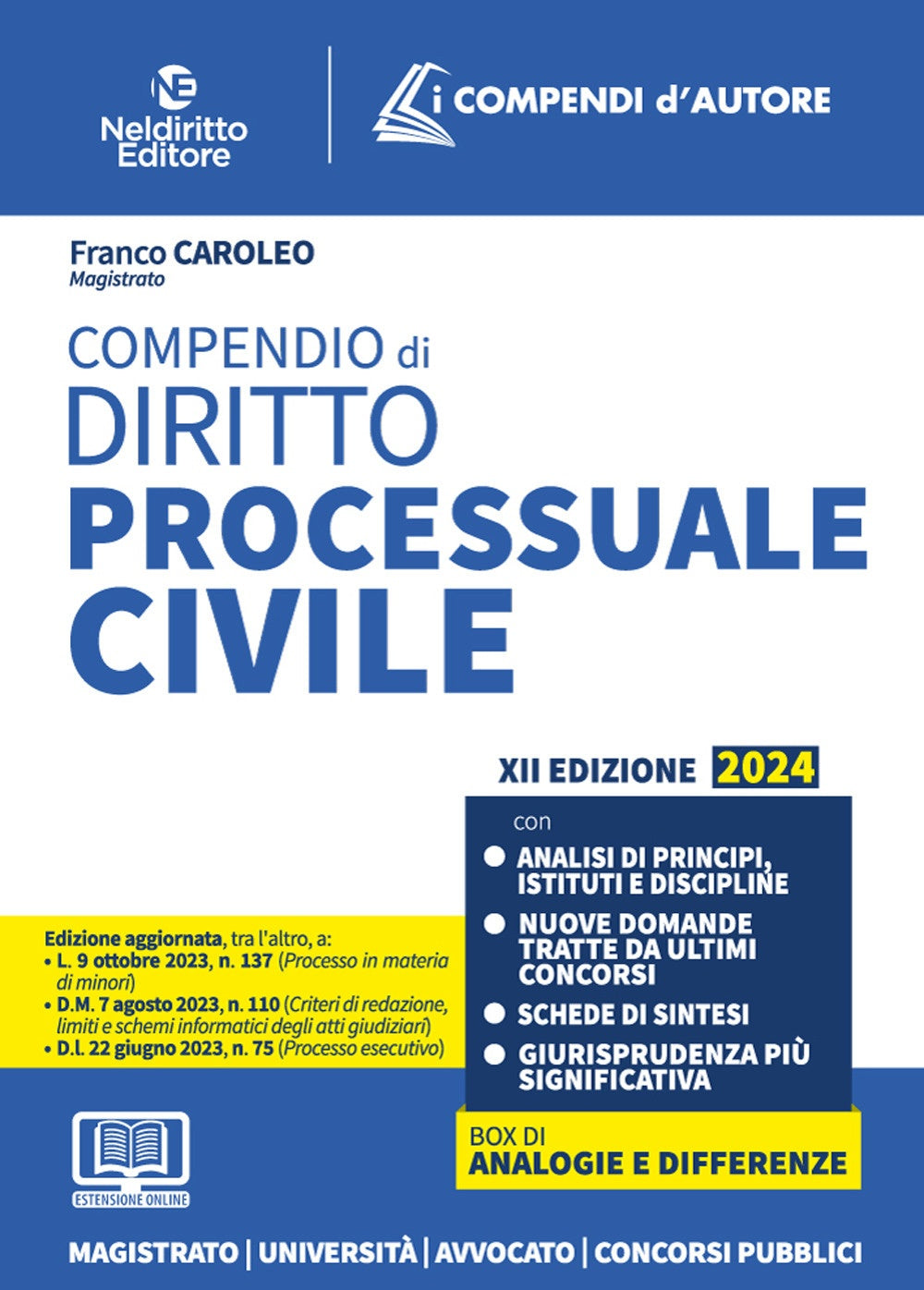 Compendio diritto processuale civile 2024 - Caroleo