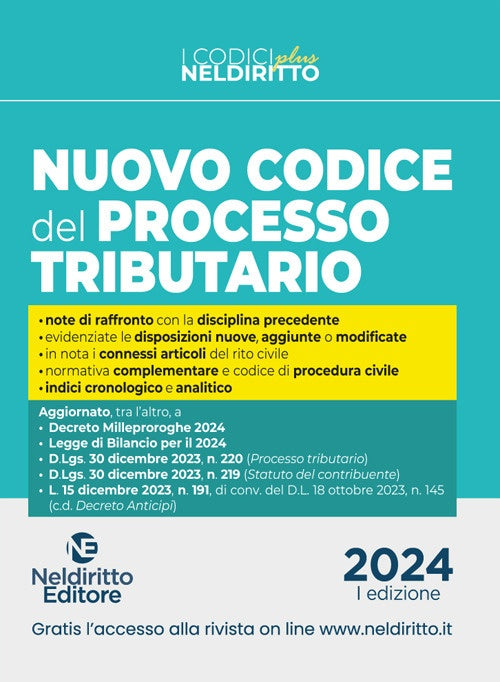 Nuovo codice processo tributario plus - Piancastelli