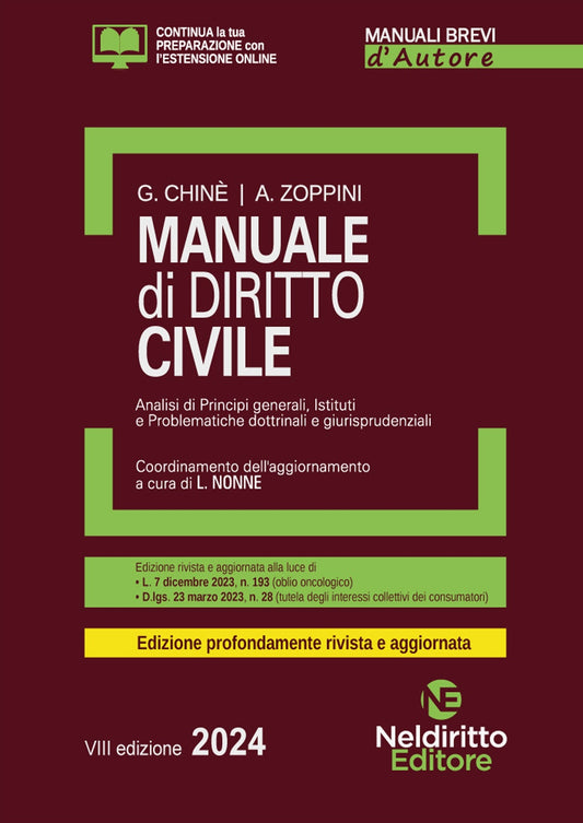 Manuale breve diritto civile 2024 - Chinè