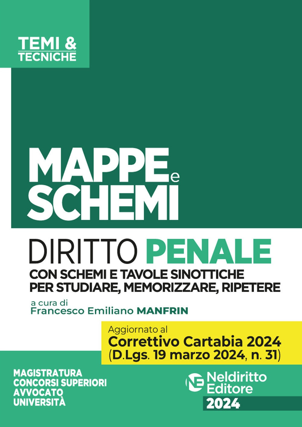 Mappe e schemi di diritto penale 2024 - Manfrin