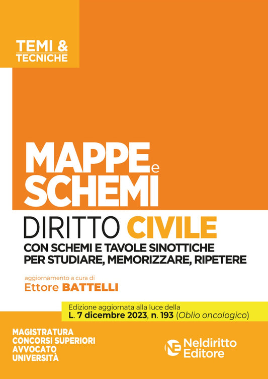 Mappe e schemi di diritto civile 2024 - Battelli