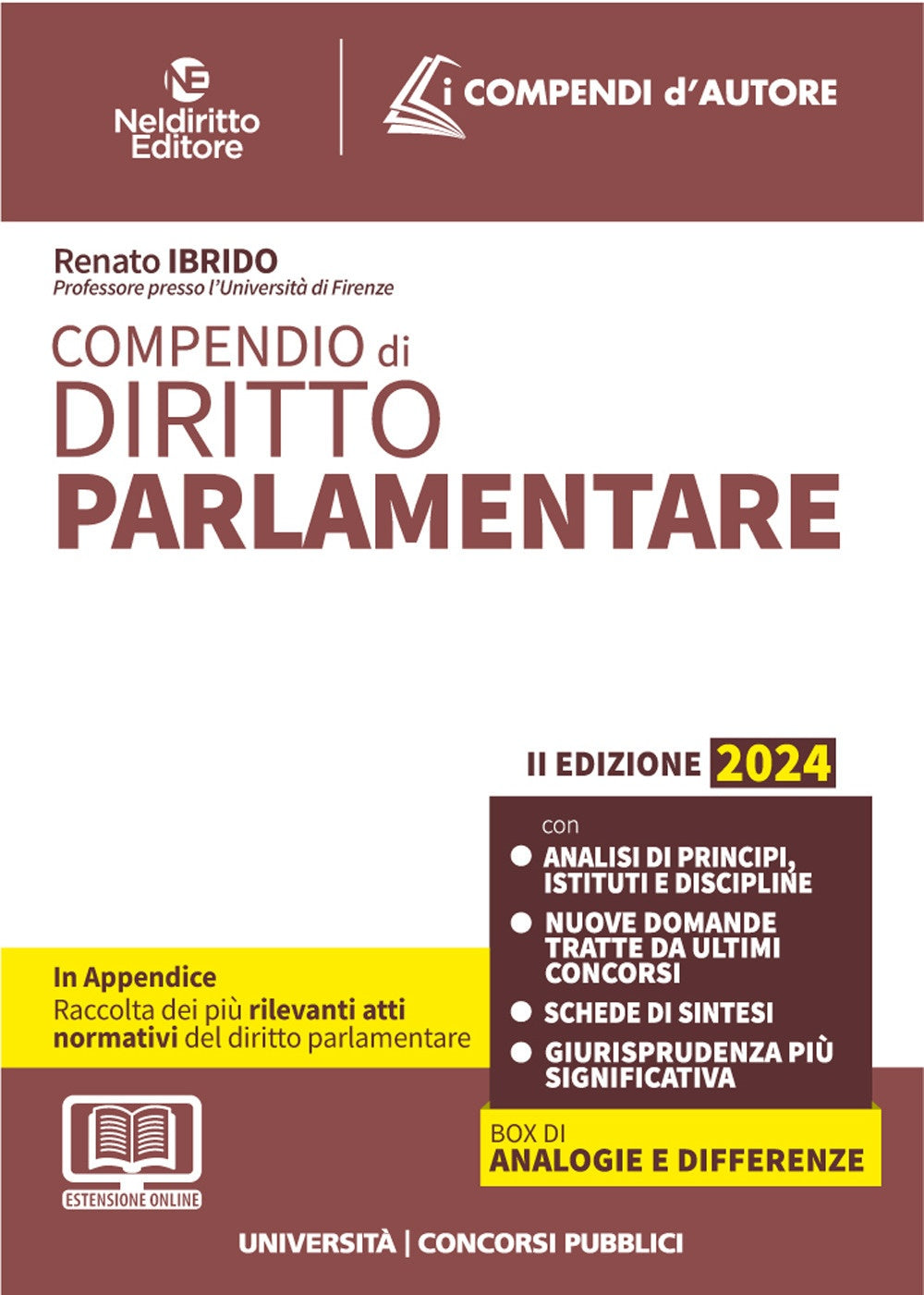 Compendio diritto parlamentare 2024 - Ibrido