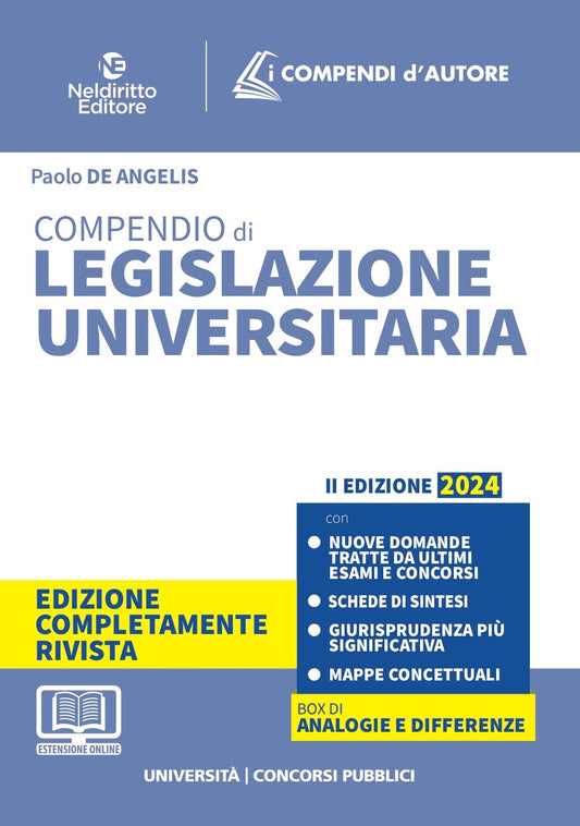 Compendio legislazione universitaria - De Angelis