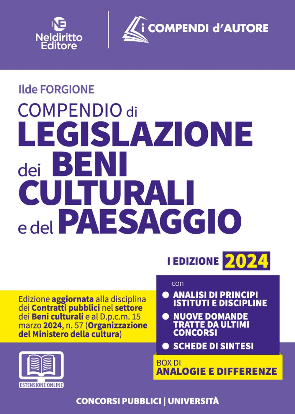 Compendio legislazione dei beni culturali - Forgione