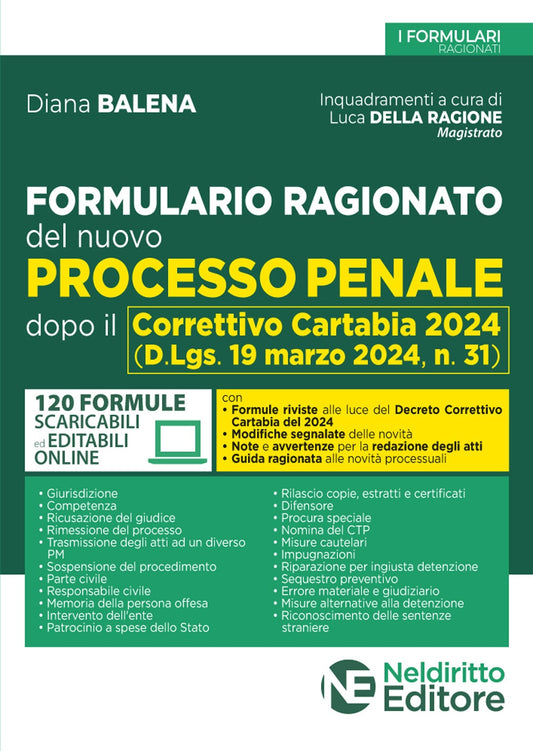 Formulario ragionato processo penale - Balena