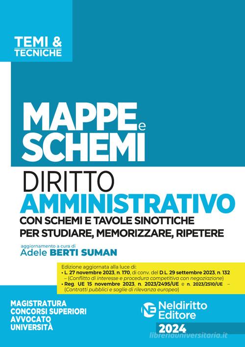 Mappe e schemi di diritto .amministrativo 2024 - Berti Suman