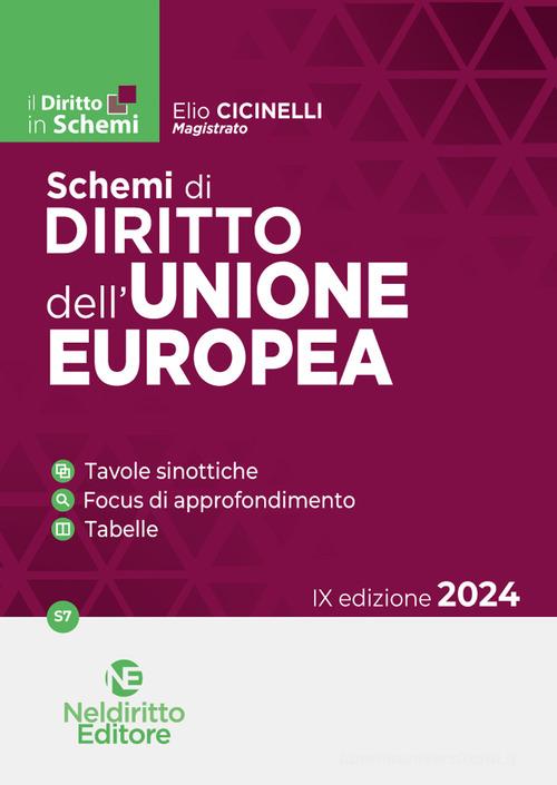 Schemi diritto dell'unione europea 2024 (9 ed.) - Cicinelli