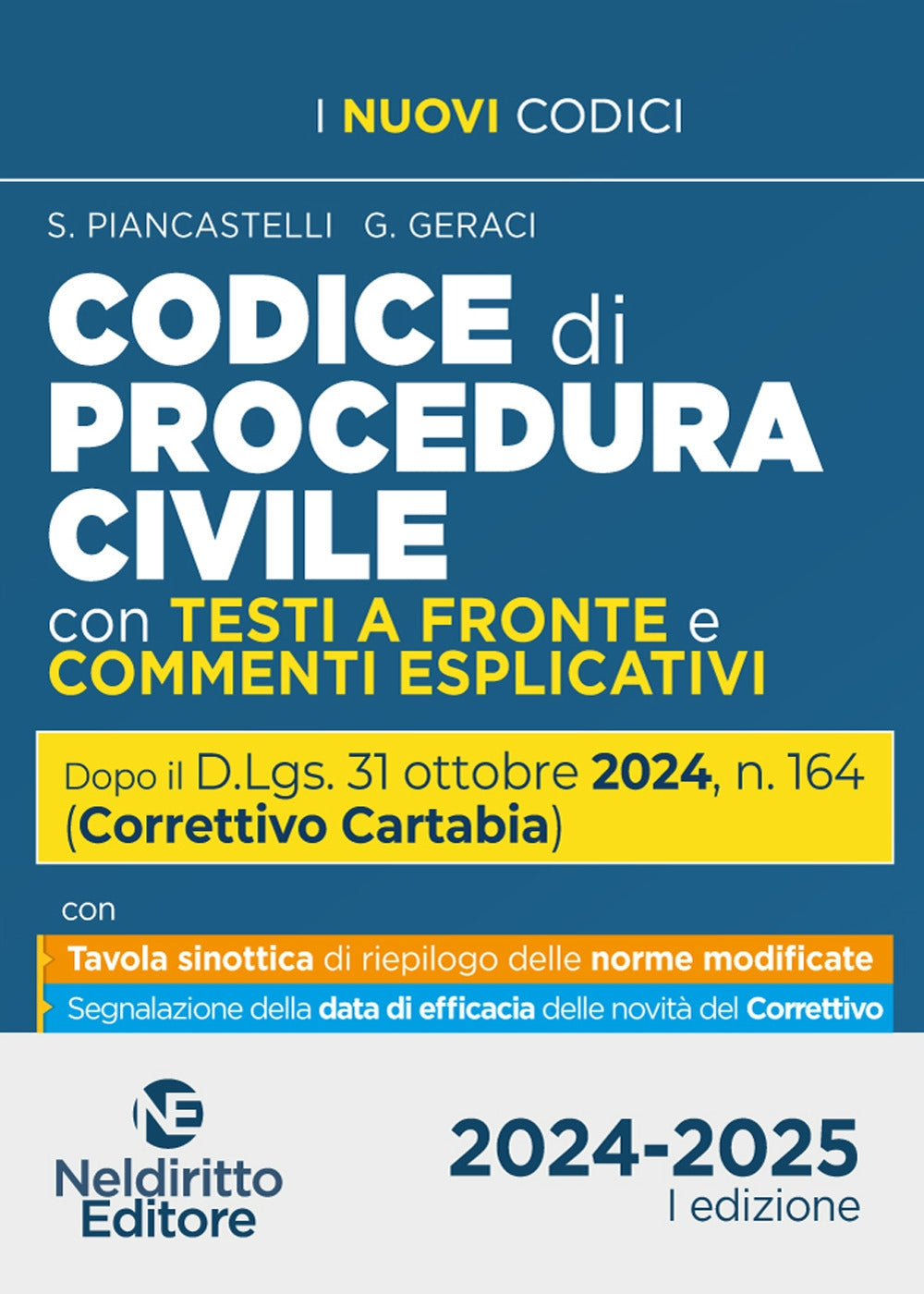 Codice di Procedura Civile con testi a fronte e commenti esplicativi aggiornato al Decreto Correttivo Cartabia - Piancastelli