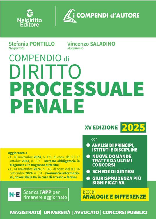 Compendio di Diritto Processuale Penale 2025