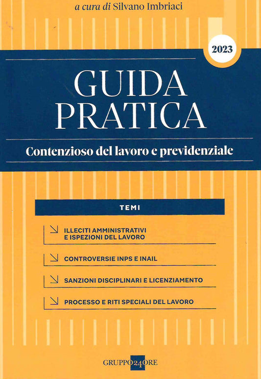 Guida pratica contenzioso lavoro 2023 - Imbriaci