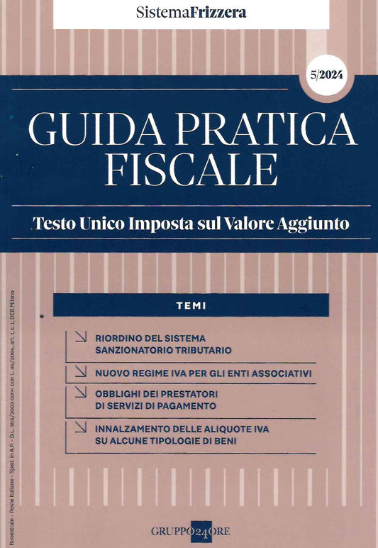 TESTO UNICO IMPOSTA SUL VALORE AGGIUNTO 2024 - Gobbi