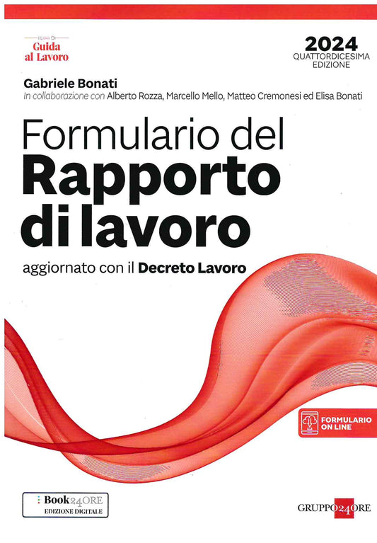 Formulario rapporto lavoro 2024 14ed. - Bonati