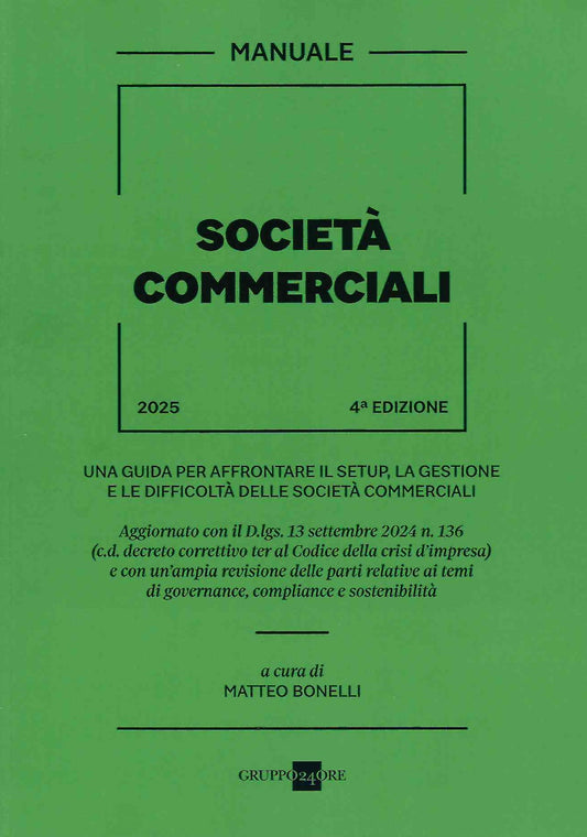 Manuale Società commerciali 2024 (°4ed.) - Bonelli