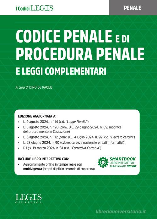 Codice penale e di procedura penale e leggi complementari - De Paolis