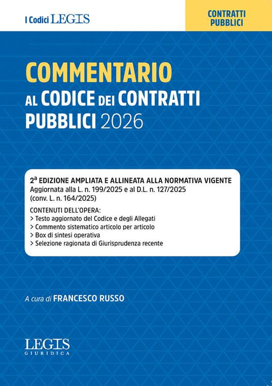 Commentario al Codice dei contratti pubblici 2026 - Francesco Russo