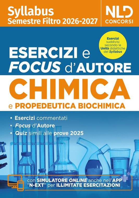 Syllabus semestre filtro medicina esercizi e focus d'autore di chimica e propedeutica biochimica 2026. Nuova ediz. Con software di simulazione