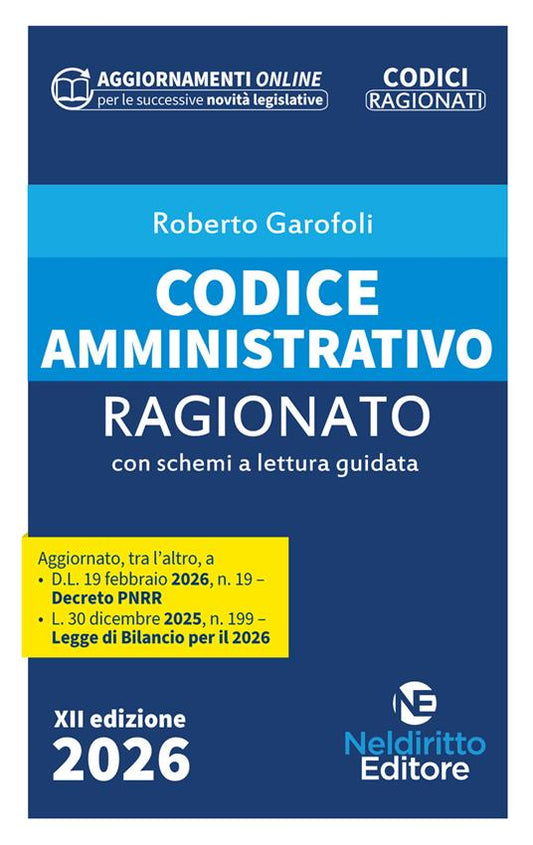 Codice amministrativo ragionato 2026 - Roberto Garofoli