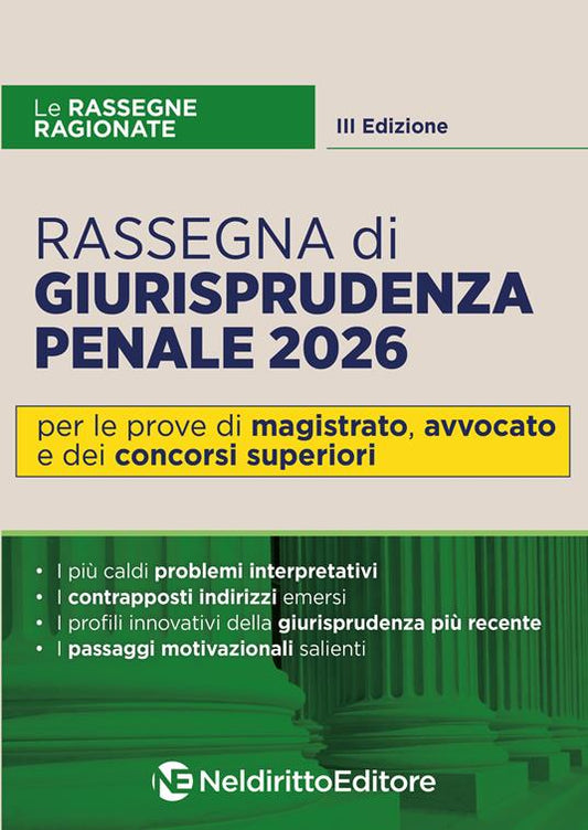 Rassegna ragionata di diritto penale 2026 di A. Ripepi