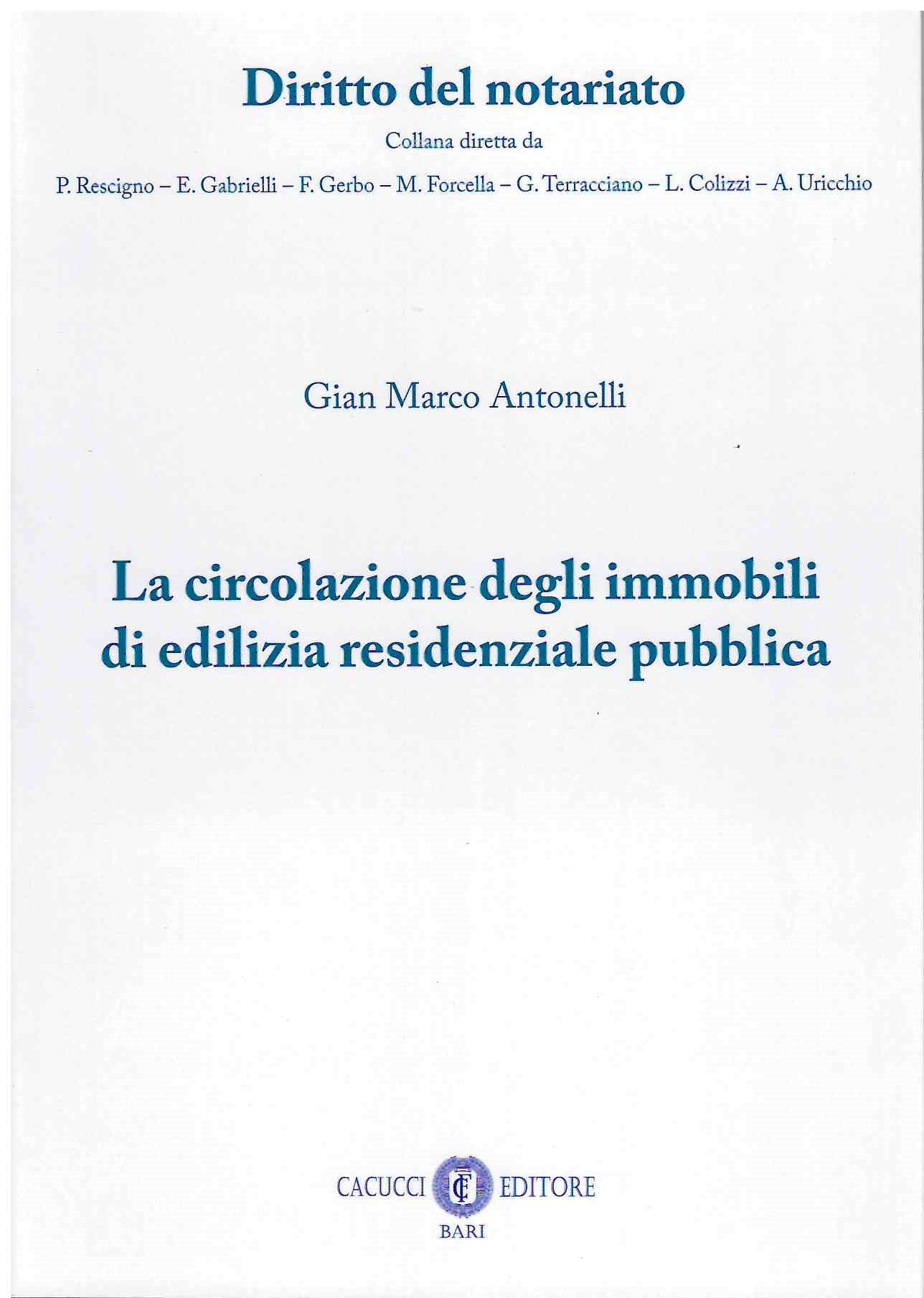 Circolazione immobili edilizia resid.pub - Antonelli