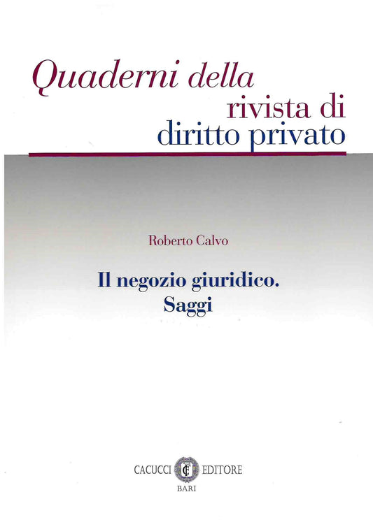 Negozio giuridico saggi - Calvo