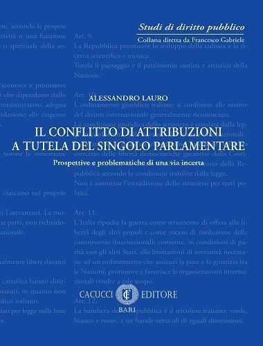 Conflitto attrib.tutela singolo parlam. - Lauro