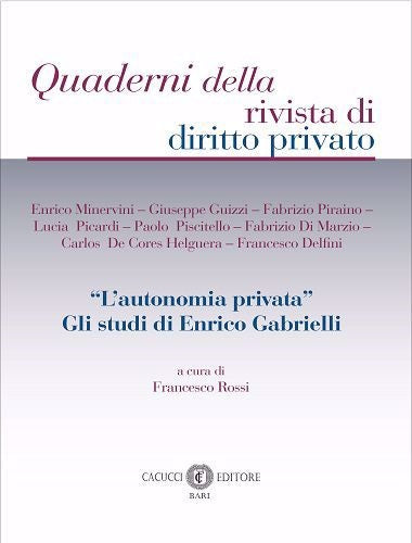 Autonomia privata studi e. gabrielli - Rossi