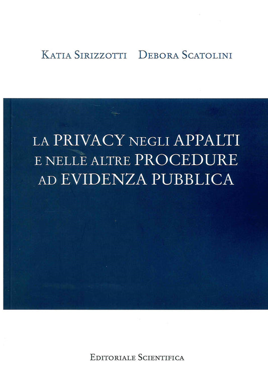 PRIVACY APPALTI E PROCEDURE EVIDENZA PUB - SIRIZZOTTI