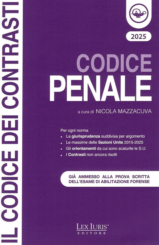 Codice Penale 2025 - Mazzacuva N. - Lex Iuris
