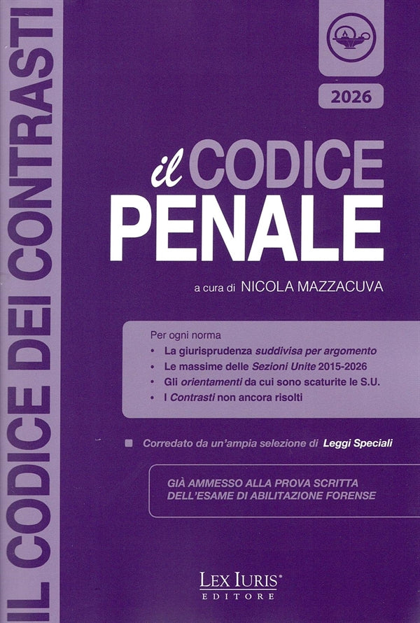 IL CODICE DEI CONTRASTI: Codice Penale 2026 - N. Mazzacuva