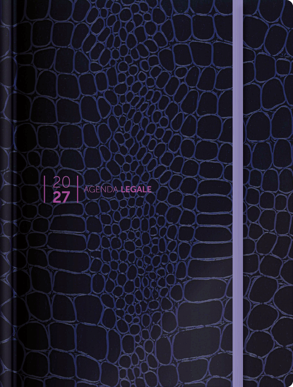 Agenda Legale SIMONE 2027 - Croco Purple (con App Agenda Legale PRO)