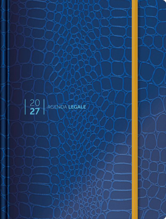Agenda Legale SIMONE 2027 - Croco Blue (con App Agenda Legale PRO)