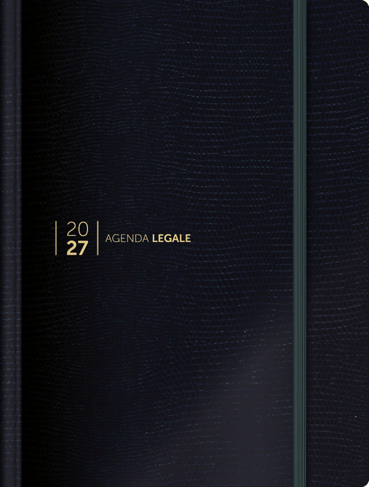 Agenda Legale SIMONE 2027 - Lizard Dark Blu (con App Agenda Legale PRO)