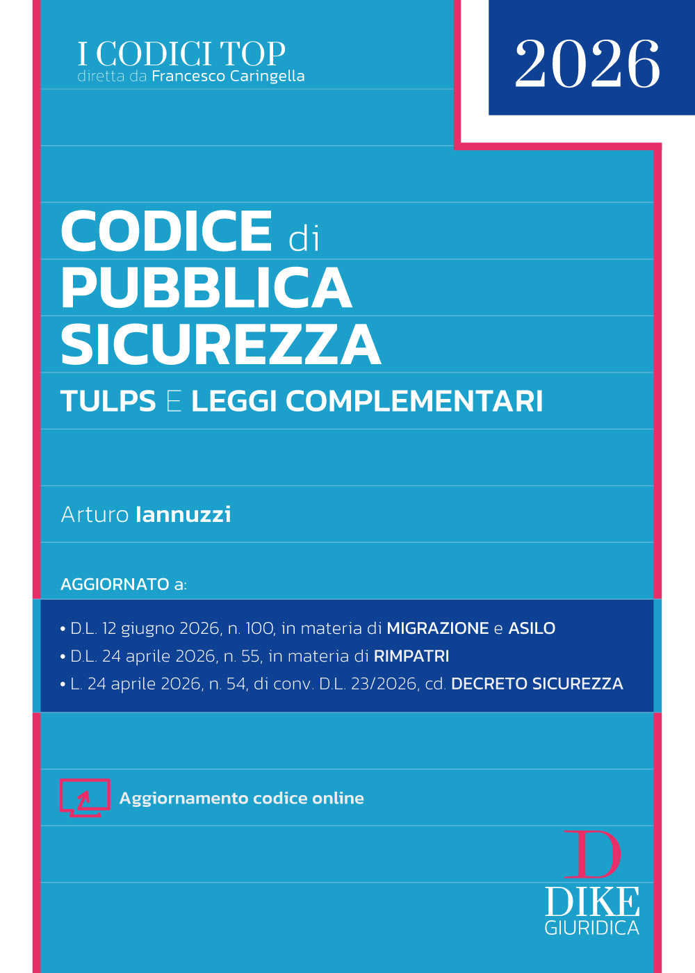 PREORDINE Codice di Pubblica Sicurezza – TULPS e Leggi complementari TOP 2026