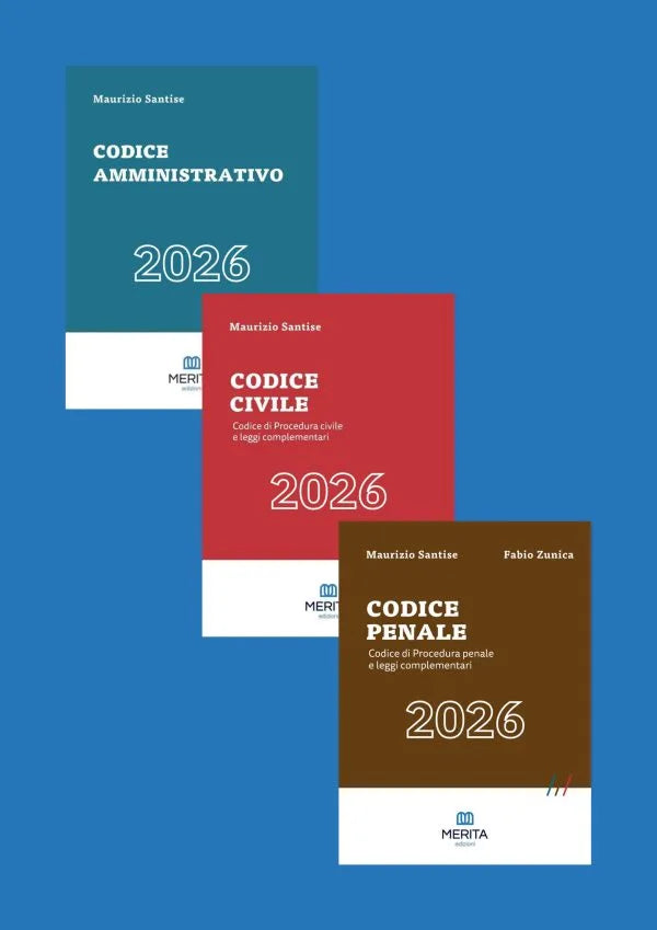 PREORDINE OFFERTA KIT CODICI SANTISE CONCORSO MAGISTRATURA 2026: Codice Civile, Codice Penale e Codice Amministrativo - Maurizio Santise