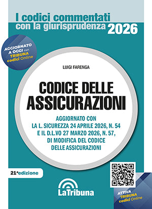 PREVENDITA Codice delle assicurazioni commentato con la giurisprudenza 2026 - Luigi Farenga