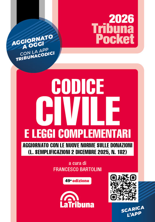 Codice civile e leggi complementari 2026 (POKET) - Francesco Bartolini