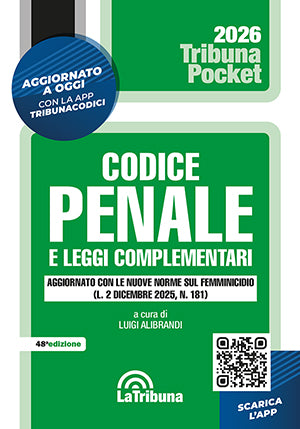 Codice penale e leggi complementari (pocket) 2026 - Luigi Alibrandi