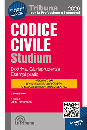 CODICE CIVILE STUDIUM 2026 - Luigi Tramontano